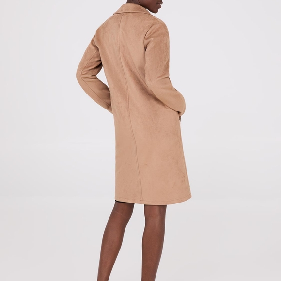 20%OFF Vegan suede Car Coat in Ivy green - Picture 11 of 13